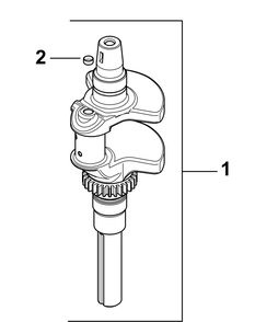Part Location Diagram of KH-32-014-303-S MTD Crankshaft